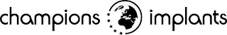 CHAMPIONS IMPLANTS logo