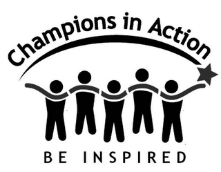 CHAMPIONS IN ACTION BE INSPIRED logo