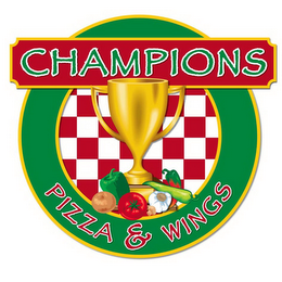 CHAMPIONS PIZZA & WINGS logo