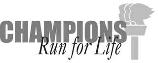 CHAMPIONS RUN FOR LIFE logo