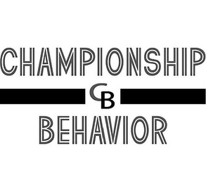 CHAMPIONSHIP  CB BEHAVIOR logo