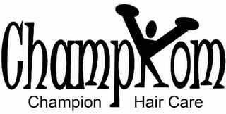 CHAMPKOM CHAMPION HAIR CARE logo