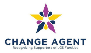 CHANGE AGENT RECOGNIZING SUPPORTERS OF LGS FAMILIES logo