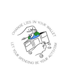 CHANGE LIES IN YOUR WALLET LET YOUR SPENDING BE YOUR ACTIVISM 10¢ 25¢ logo