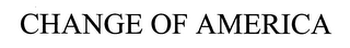 CHANGE OF AMERICA logo