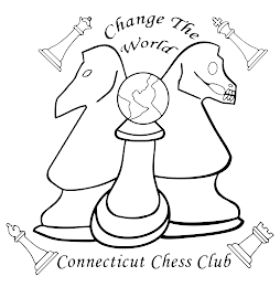CHANGE THE WORLD CONNECTICUT CHESS CLUB logo