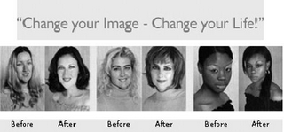 "CHANGE YOUR IMAGE - CHANGE YOUR LIFE!" BEFORE AFTER logo