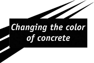 CHANGING THE COLOR OF CONCRETE logo