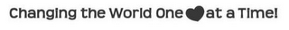 CHANGING THE WORLD ONE AT A TIME! logo