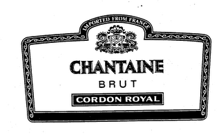CHANTAINE BRUT CORDON ROYAL IMPORTED FROM FRANCE logo