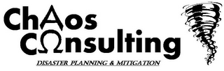 CHAOS C NSULTING DISASTER PLANNING & MITIGATION logo