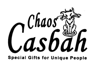 CHAOS CASBAH SPECIAL GIFTS FOR UNIQUE PEOPLE logo
