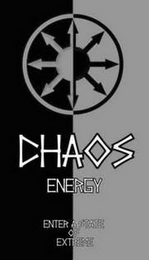 CHAOS ENERGY ENTER A STATE OF EXTREME logo
