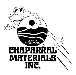 CHAPARRAL MATERIALS INC. LEAPING GREENWARD logo