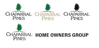 CHAPARRAL PINES CHAPARRAL PINES CHAPARRAL PINES CHAPARRAL PINES HOME OWNDERS GROUP logo