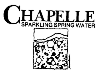 CHAPELLE SPARKLING SPRING WATER logo