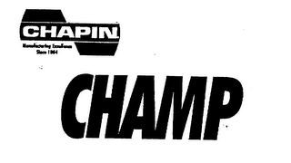 CHAPIN CHAMP MANUFACTURING EXCELLENCE SINCE 1884 logo