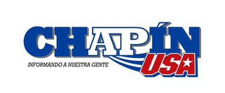 CHAPIN USA INFORMANDO A NUESTRA GENTE logo