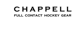 CHAPPELL FULL CONTACT HOCKEY GEAR logo