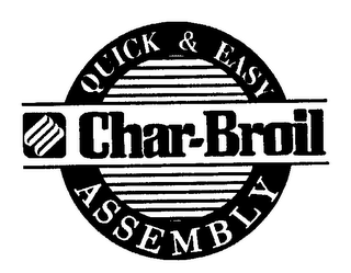 CHAR-BROIL QUICK & EASY ASSEMBLY logo