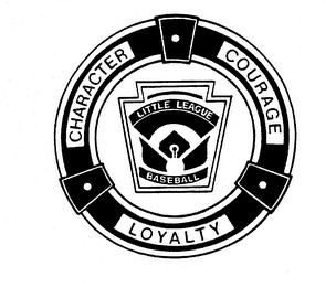 CHARACTER COURAGE LOYALTY LITTLE LEAGUE BASEBALL logo
