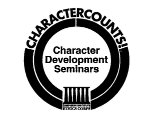 CHARACTERCOUNTS! CHARACTER DEVELOPMENT SEMINARS JOSEPHSON INSTITUTE ETHICS CORPS logo