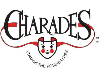 CHARADES UNMASK THE POSSIBILITIES logo