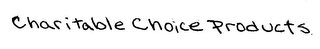 CHARITABLE CHOICE PRODUCTS logo