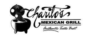 CHARITOS MEXICAN GRILL AUTHENTIC TASTES BEST! logo