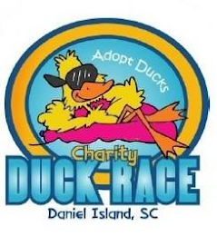 CHARITY DUCK RACE DANIEL ISLAND SC, ADOPT DUCKS logo