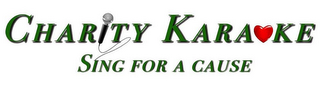 CHARITY KARAOKE SING FOR A CAUSE logo