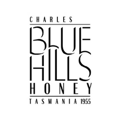 CHARLES BLUE HILLS HONEY TASMANIA 1955 logo