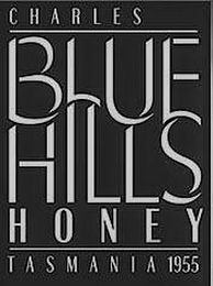 CHARLES BLUE HILLS HONEY TASMANIA 1955 logo