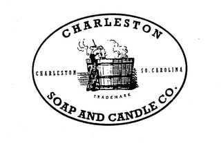 CHARLESTON SOAP AND CANDLE CO. CHARLESTON SO. CAROLINA TRADEMARK logo