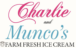 CHARLIE AND MUNCOS FARM FRESH ICE CREAM logo