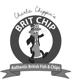 CHARLIE CHIPPIN'S BRIT CHIP AUTHENTIC BRITISH FISH & CHIPS logo