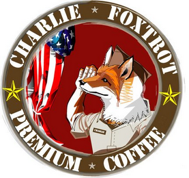 CHARLIE FOXTROT PREMIUM COFFEE logo