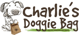 CHARLIE'S DOGGIE BAG CHARLIE APPROVED ESTABLISHED IN 2013 HEALTHY CARNIVORE DOG TREATS logo