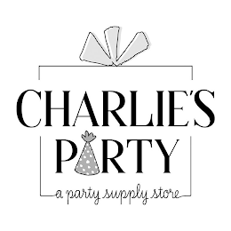 CHARLIE'S PARTY A PARTY SUPPLY STORE logo