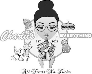CHARLII'S EVERYTHING ALL TREATS NO TRICKS EST 2021 logo