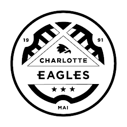 CHARLOTTE EAGLES MAI 19 91 logo