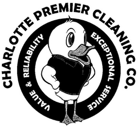 CHARLOTTE PREMIER CLEANING CO. EXCEPTIONAL SERVICE VALUE & RELIABILITY logo