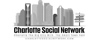 CHARLOTTE SOCIAL NETWORK CHARLOTTE THE BIG CITY WITH THE SMALL TOWN FEEL CHARLOTTESOCIALNETWORK.COM logo