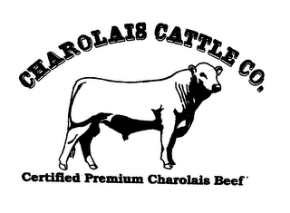 CHAROLAIS CATTLE CO. CERTIFIED PREMIUM CHAROLAIS BEEF logo