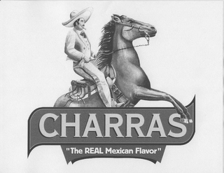 CHARRAS "THE REAL MEXICAN FLAVOR" logo