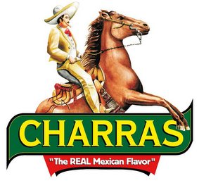 CHARRAS "THE REAL MEXICAN FLAVOR" logo