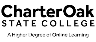 CHARTER OAK STATE COLLEGE A HIGHER DEGREE OF ONLINE LEARNING logo