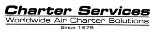 CHARTER SERVICES WORLDWIDE AIR CHARTER SOLUTIONS SINCE 1979 logo
