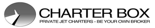 CHARTERBOX PRIVATE JET CHARTERS BE YOUR OWN BROKER logo