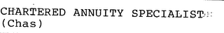 CHARTERED ANNUITY SPECIALIST (CHAS) logo